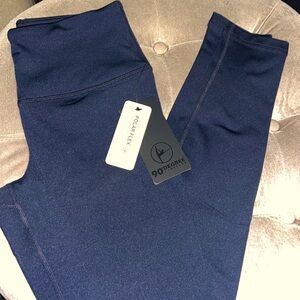 90° by reflex FLEECE INSIDE leggings, navy colored, small, new